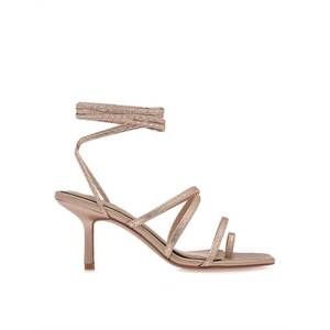 NEW EXE women's cindy 672 low heel strap sandal in champagne